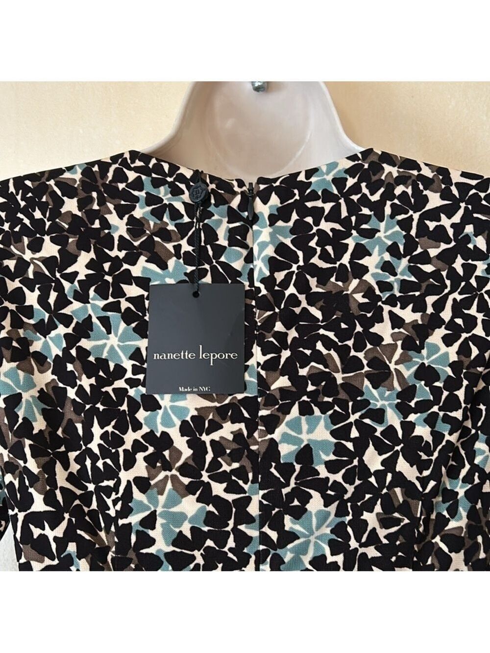 Nanette Lepore green brown and taupe jersey dress size 2 - Picture 7 of 12